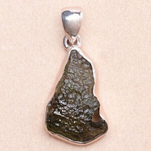 Vltavín přívěsek stříbro Ag 925 P137 - 2,3 cm, 3,8 g