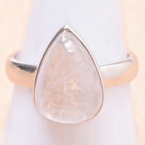 Měsíční kámen duhový prsten stříbro Ag 925 R3397 - 59 mm (US 9), 5,8 g