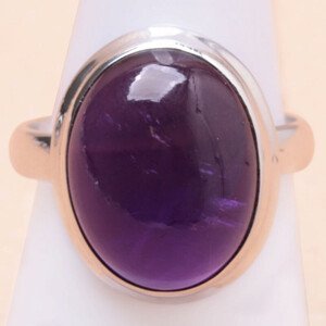 Ametyst prsten stříbro Ag 925 LOT7 - 62 mm (US 10), 6,9 g