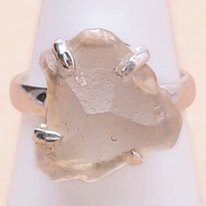 Libyjské pouštní sklo prsten stříbro Ag 925 26920 - 59 mm (US 9), 5 g