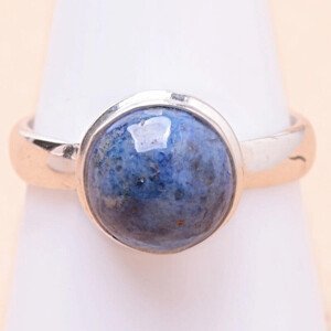 Dumortierit prsten stříbro Ag 925 33097 - 59 mm (US 9), 4,4 g