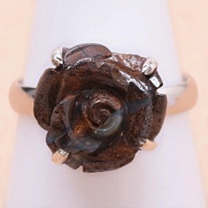 Labradorit prsten růže stříbro Ag 925 49216 - 59 mm (US 9), 5,4 g
