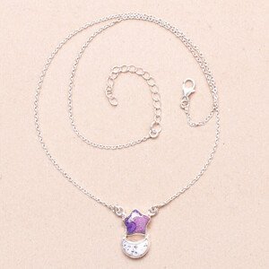 Opál dendritický náhrdelník stříbro Ag 925 37647 - 41 - 46 cm, 4,9 g