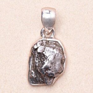 Meteorit Campo del Cielo přívěsek stříbro Ag 925 P2164 - 1,7 cm, 5,4 g