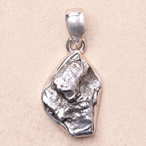 Meteorit Campo del Cielo přívěsek stříbro Ag 925 P2180 - 2,1 cm, 6 g