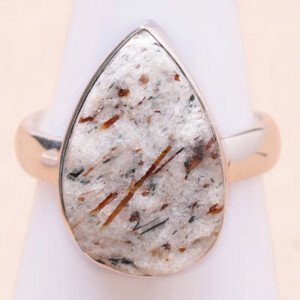 Astrofylit prsten stříbro Ag 925 R542 - 53 mm (US 6,5), 4,9 g
