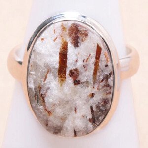 Astrofylit prsten stříbro Ag 925 R591 - 60 mm (US 9,5), 6,3 g