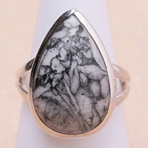 Pinolit prsten stříbro Ag 925 R138 - 60 mm (US 9,5), 8,1 g