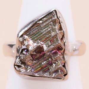 Bizmut prsten stříbro Ag 925 R177 - 54 mm (US 7), 6,4 g