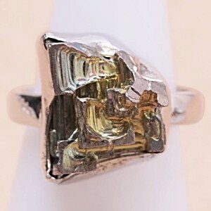 Bizmut prsten stříbro Ag 925 R192 - 54 mm (US 7), 8,5 g