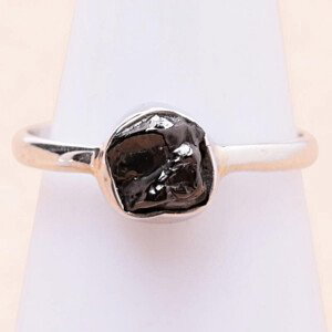 Šungit prsten stříbro Ag 925 R1904 - 56 mm (US 7,5), 1,3 g