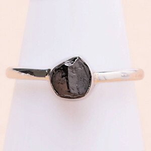 Šungit prsten stříbro Ag 925 R1824 - 57 mm (US 8), 1,3 g