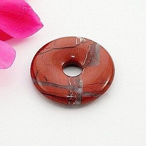 Jaspis červený donut - Ø 3 cm