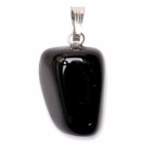 Obsidián černý tamblovaný přívěsek 1,6 - 2 cm - cca 1,6 - 2 cm
