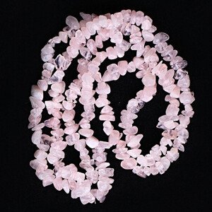 Růženín náhrdelník sekaný - cca 80 cm