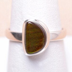 Amolit prsten stříbro Ag 925 R1668 - 59 mm (US 9), 4,3 g