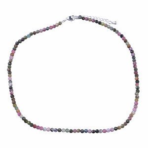 Turmalín multicolor broušený náhrdelník 3,8 mm - délka cca 40 cm