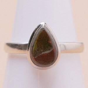 Amolit prsten stříbro Ag 925 R1732 - 59 mm (US 9), 3,4 g
