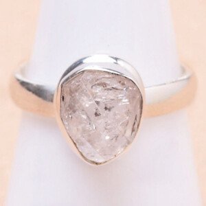 Herkimer diamant prsten stříbro Ag 925 16179 - 54 mm (US 7), 4,5 g