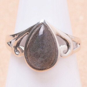 Labradorit prsten stříbro Ag 925 33511 - 54 mm (US 7), 4 g