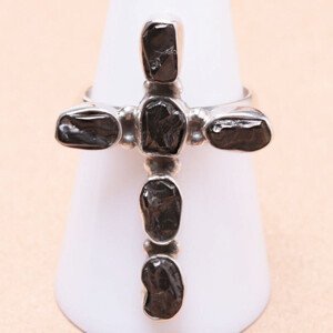 Šungit prsten stříbro Ag 925 LOT14 - 56 mm (US 7,5), 5,6 g