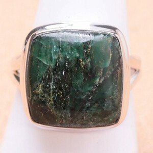 Fuchsit prsten stříbro Ag 925 R8 - 62 mm (US 10) cm, 7,7 g