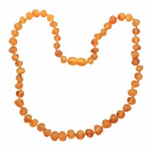 Jantar přírodní náhrdelník medová barva - délka cca 45 cm světlá nit
