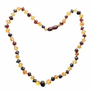Jantar přírodní náhrdelník multicolor - délka cca 45 cm