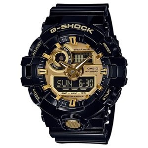 Pánské hodinky Casio G-SHOCK GA 710GB-1A + DÁREK ZDARMA