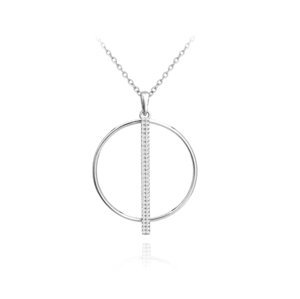 Stříbrný náhrdelník se zirkony JMAS0035SN45