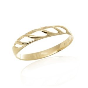Dámský prsten ze žlutého zlata PR0491F + DÁREK ZDARMA