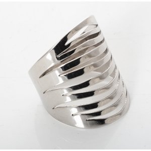 Dámský široký stříbrný prsten STRP0294F