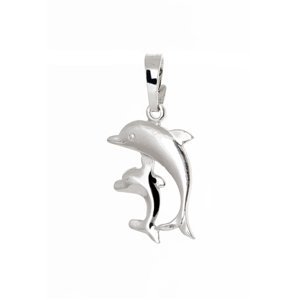 Stříbrný přívěšek s delfíny STRZ1057F
