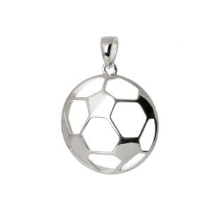 Stříbrný přívěšek fotbalový míč STRZ1069F