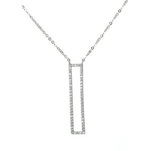 Dámský stříbrný náhrdelník SVLN0006SG9BF