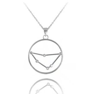 Stříbrný náhrdelník znamení kozoroh Minet Stars JMAS9501SN45