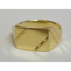 Pánský prsten ze žlutého zlata 007 + DÁREK ZDARMA