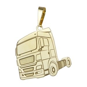 Zlatý přívěšek kamion PA1121FZV + Dárek zdarma