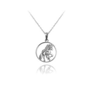 Stříbrný náhrdelník s koníkem JMAN0036SN42