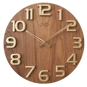 Nástěnné hodiny dřevěné JVD HT97.5 + Dárek zdarma