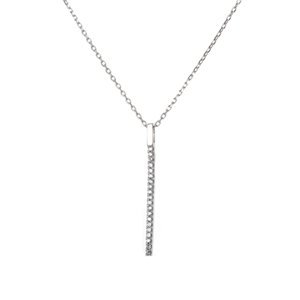 Stříbrný náhrdelník s čirými zirkony AGS150/45