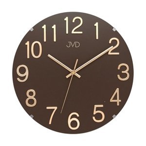 Skleněné nástěnné designové hodiny JVD HT98.2