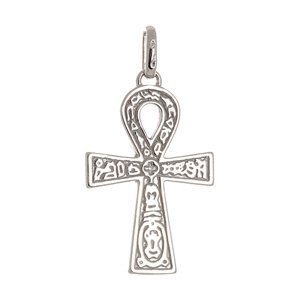 Stříbrný přívěšek kříž života STRZ0566F