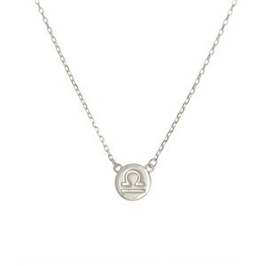 Stříbrný náhrdelník znamení zvěrokruhu váhy SVLN0165XF300VA
