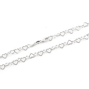 Stříbrný srdíčkový náhrdelník STNAH072F