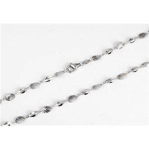 Dámský stříbrný článkový náhrdelník 45 cm STNAH085F