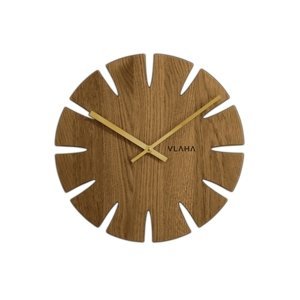 Nástěnné hodiny dřevěné VLAHA VCT1016 + Dárek zdarma