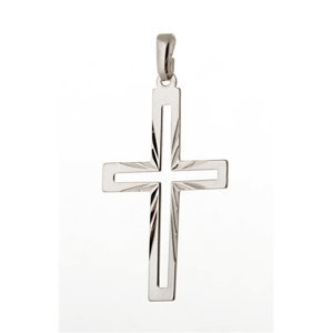 Stříbrný přívěšek kříž STRZ0726F
