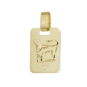 Přívěšek znamení Býk ze žlutého zlata ZZ0805BYKMZLF + dárek zdarma
