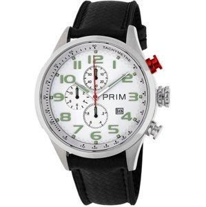 Pánské hodinky PRIM Racer Chronograph 2021 W01P.13160.G + Dárek zdarma